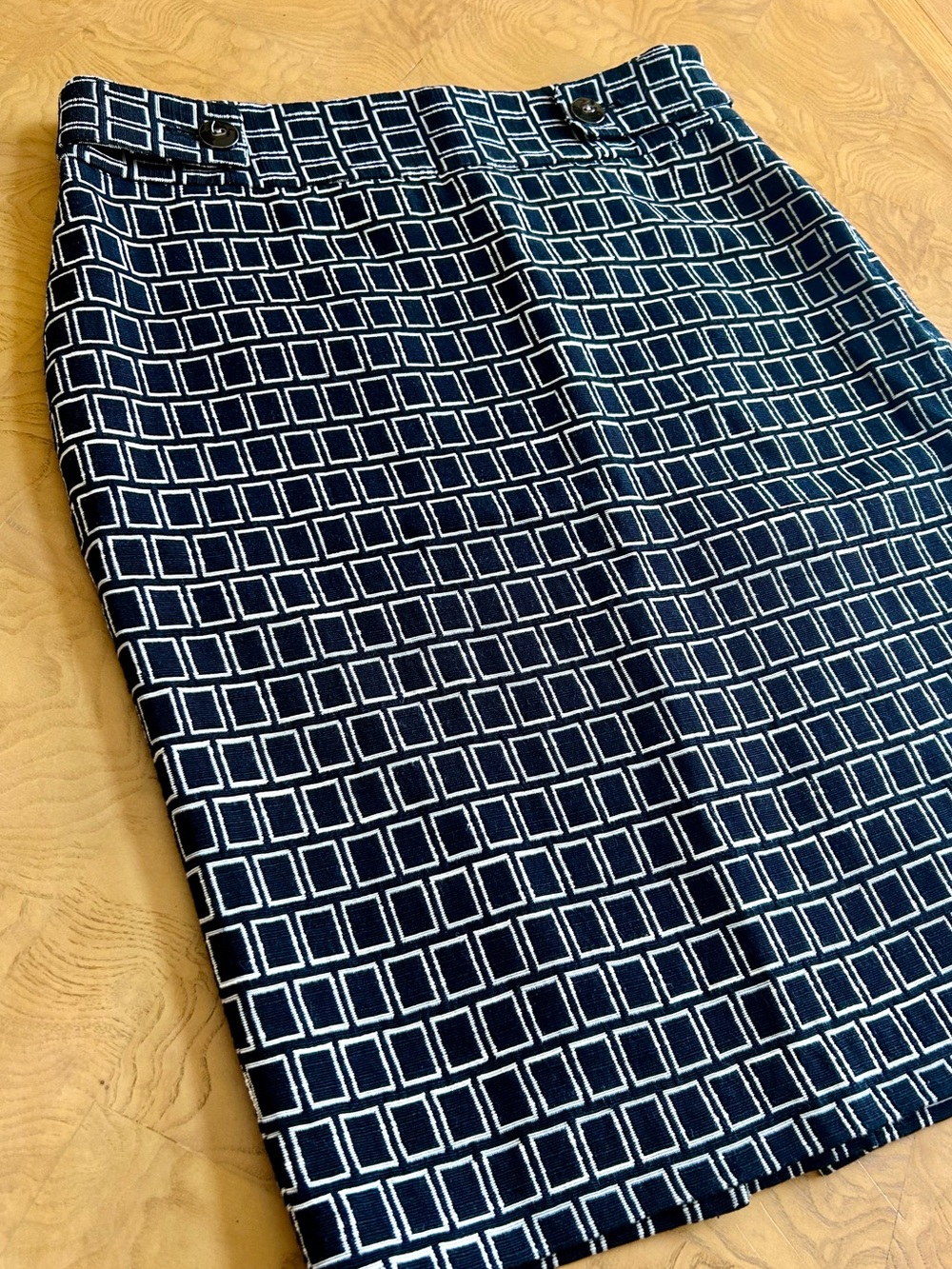 Rafaella Studio Black and White Geometric Pencil Skirt Size 4